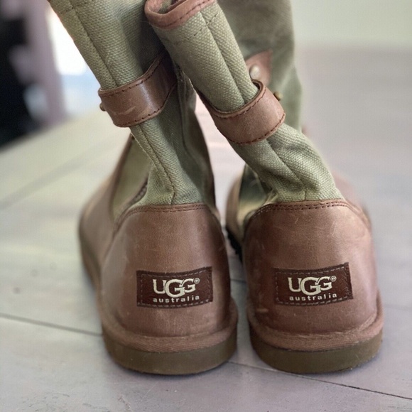UGG  Australia short military style riding  boots size 7 - Picture 13 of 15